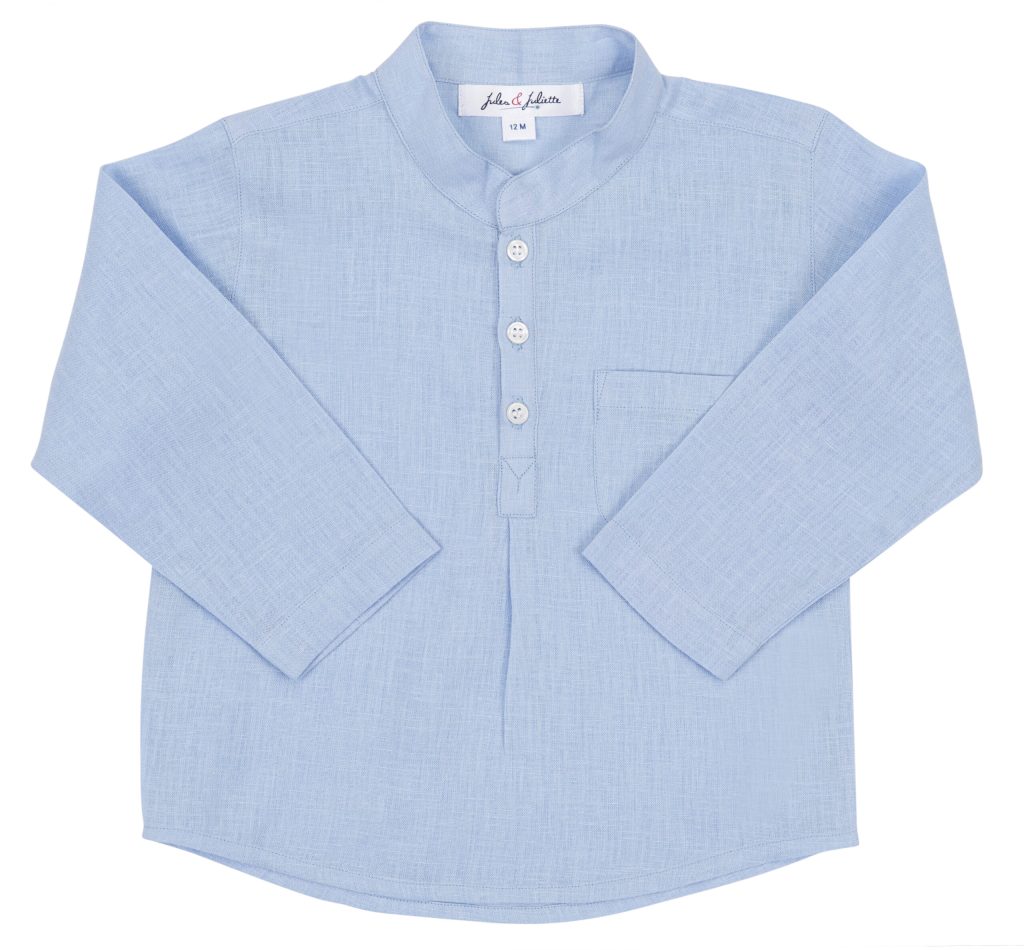 Azad Shirt Linen Blue Baby