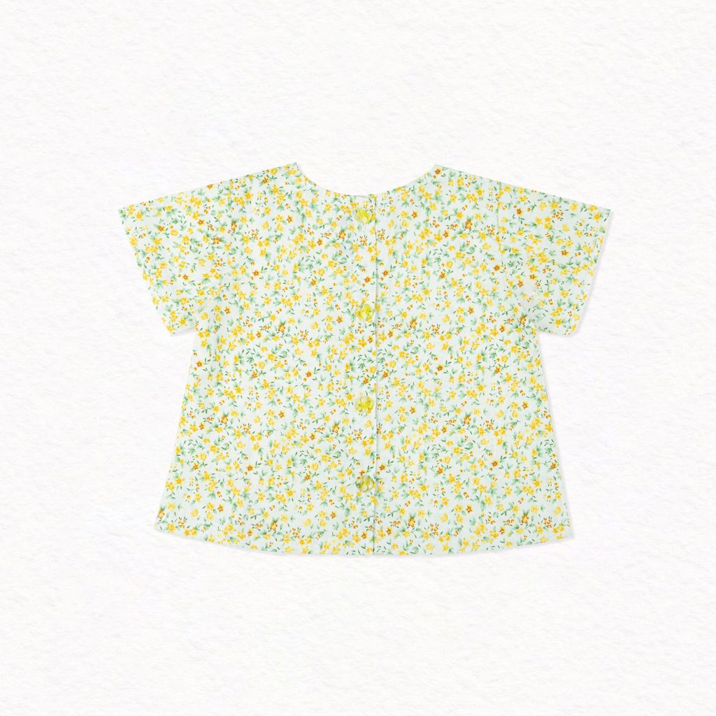 BABY GIRL-blouse berenice-flowery yellow