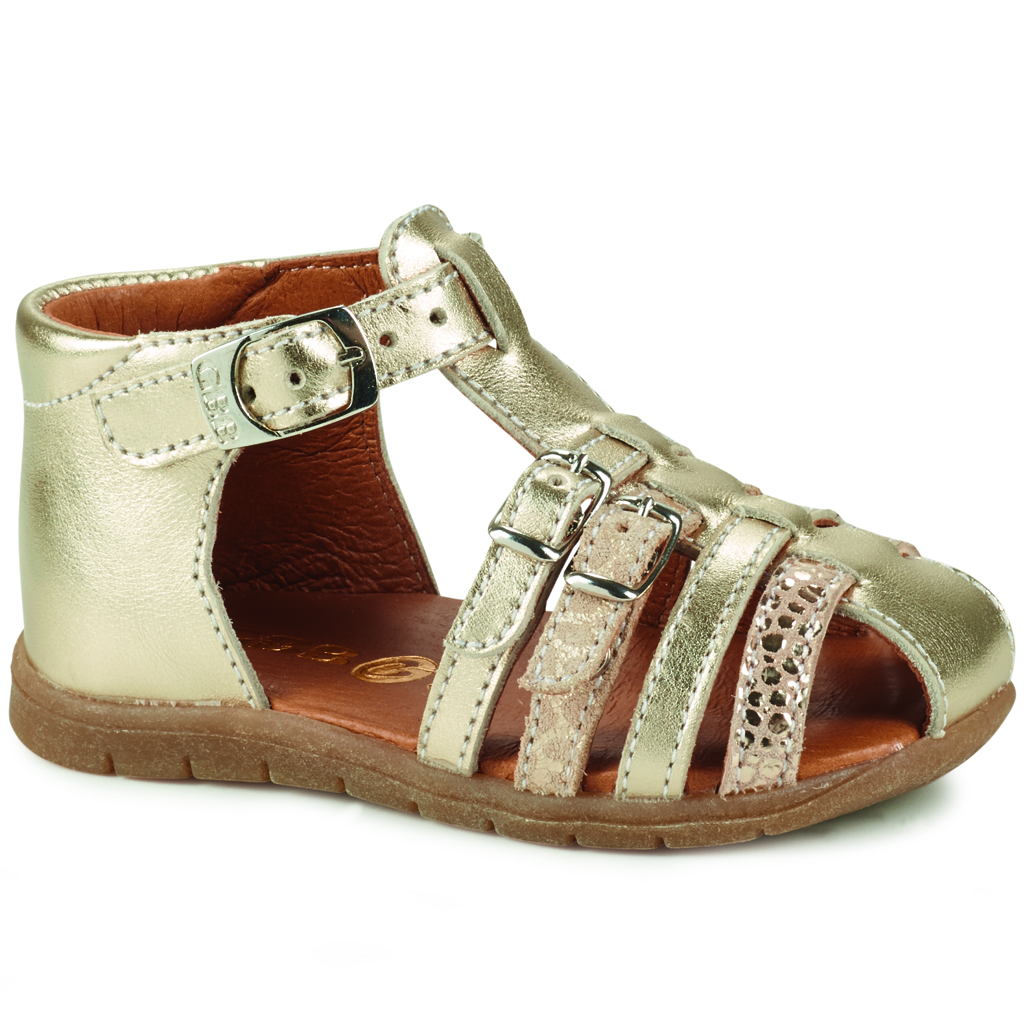 Kids Sandals Gold French Made