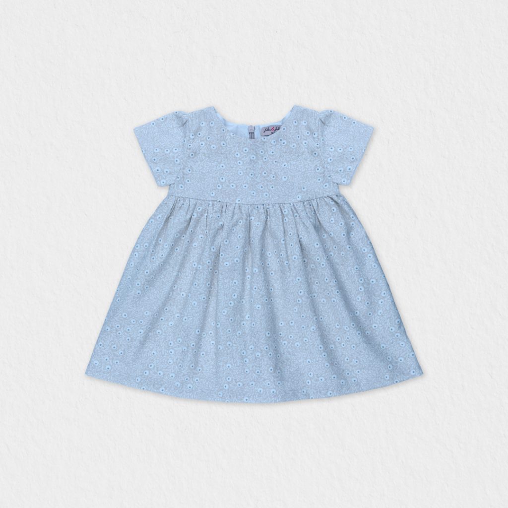 Baby Girl Cotton Dress With Bloomer Cecille