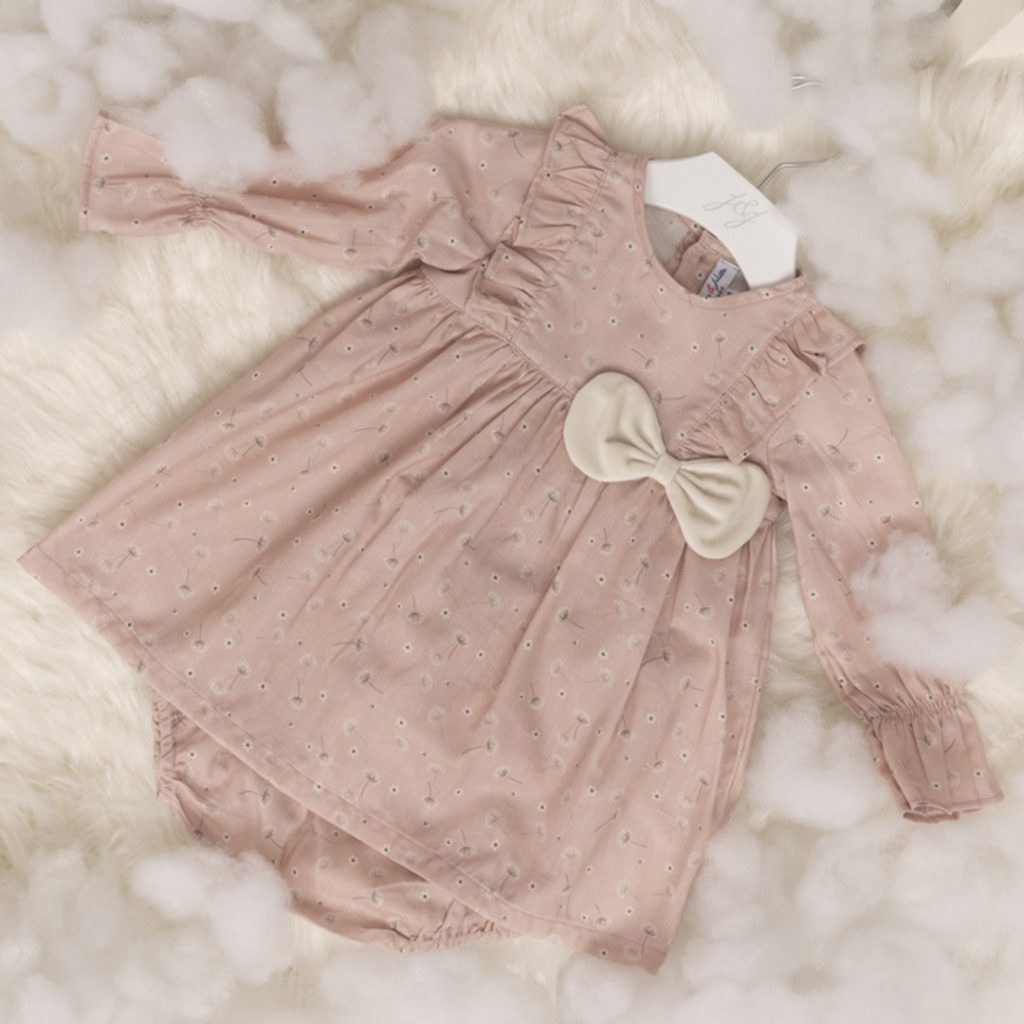 Baby Girl Dress Flowery Cotton